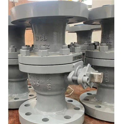 Injap Bola Terapung ASTM A216 WCB, 600 LB, 4 IN, API 6D, RF Dihantar Ke Yaman